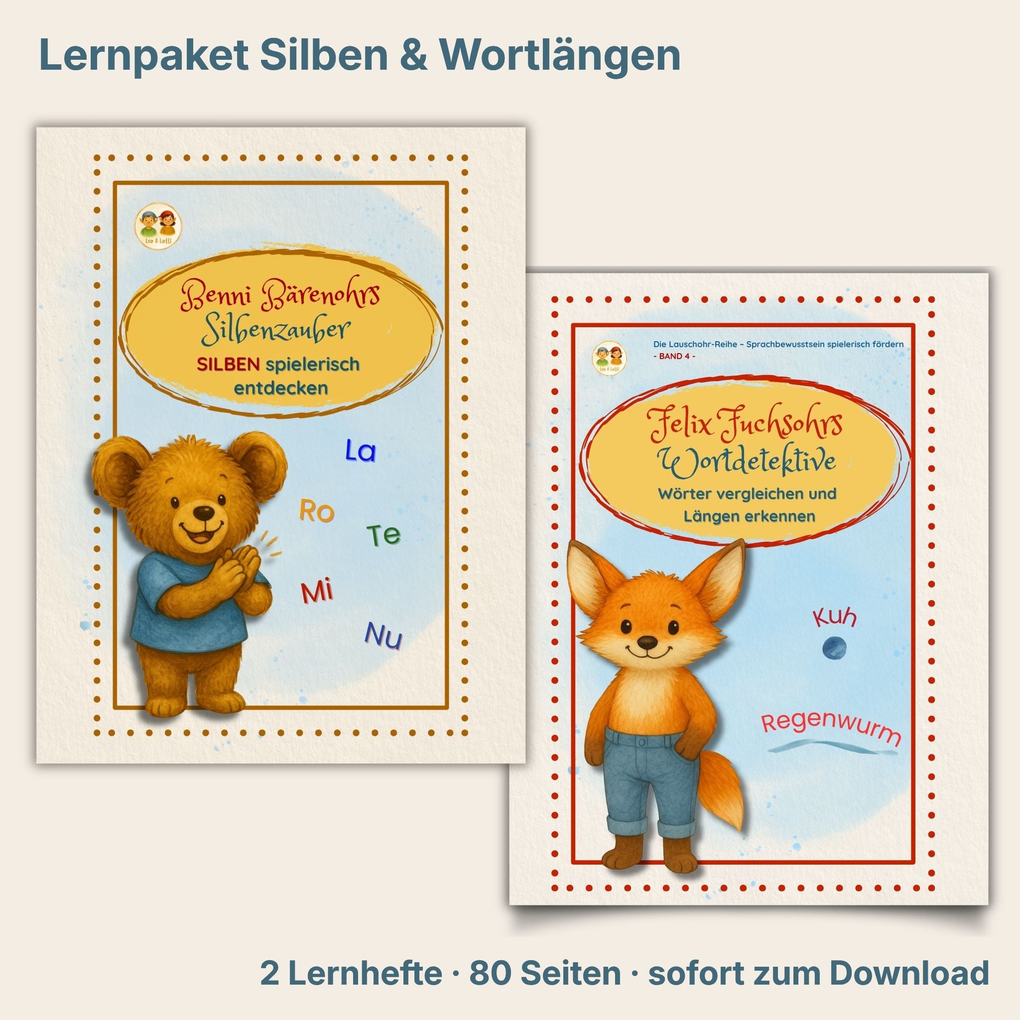 Lernpaket: Silben & Wortlängen • Wörter hören, gliedern und vergleichen