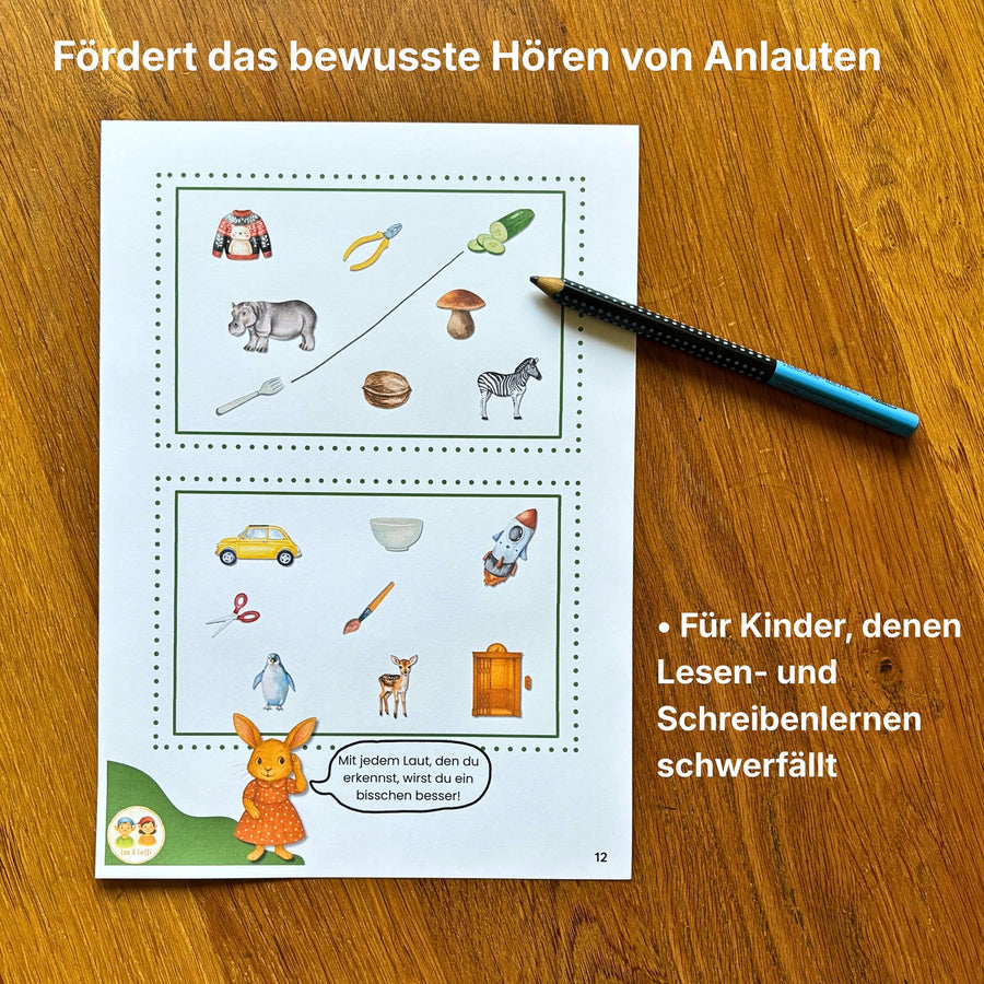 Heft 1: Anlaute • Unterstützt das sichere Hören und Unterscheiden von Lauten.