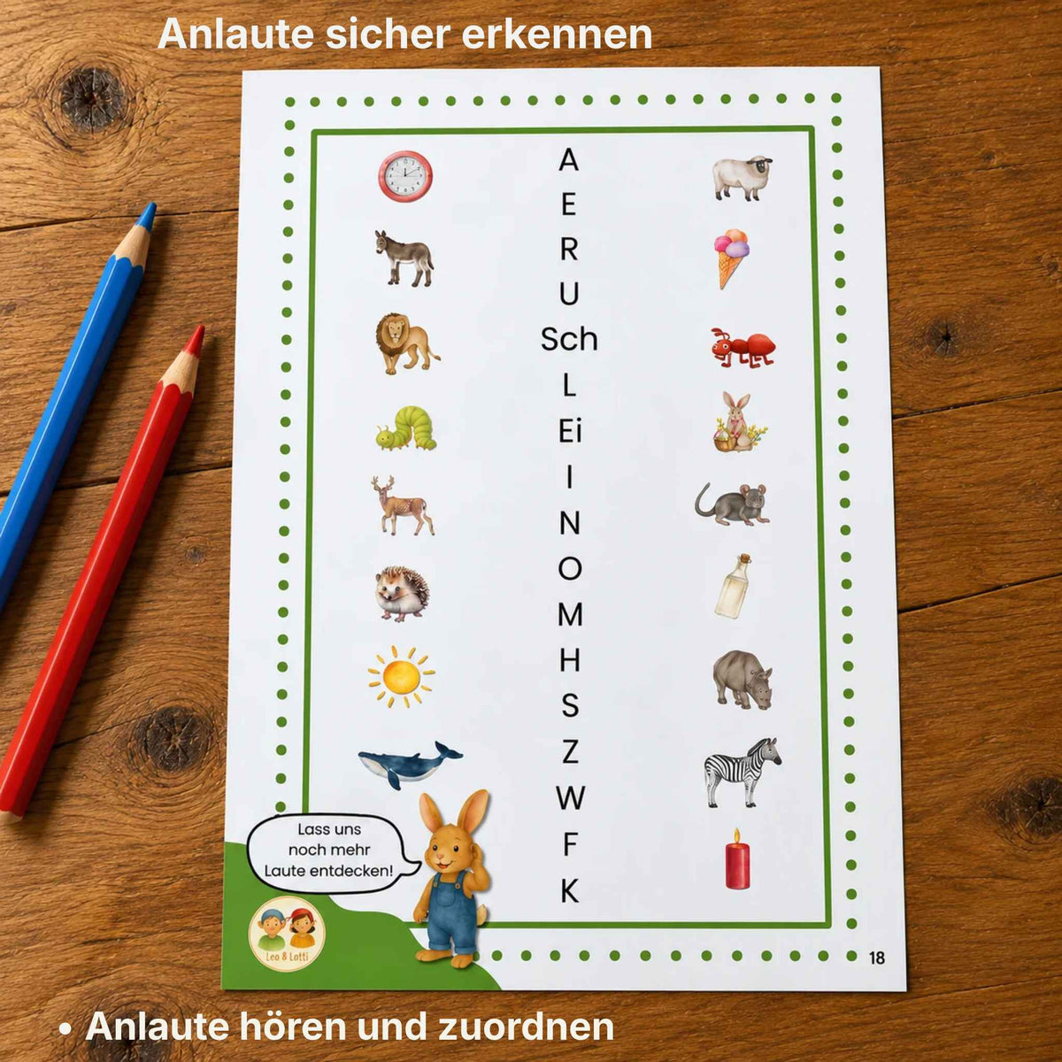 Lernpaket: Laute entdecken • Wörter hören, zerlegen und Laute erkennen