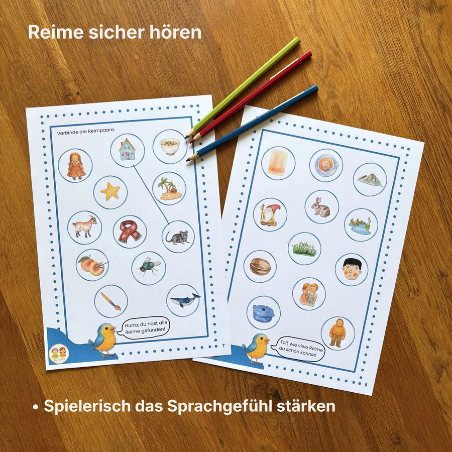 Heft 2: Reime • Stärkt das Sprachgefühl und das sichere Erkennen von Reimen.