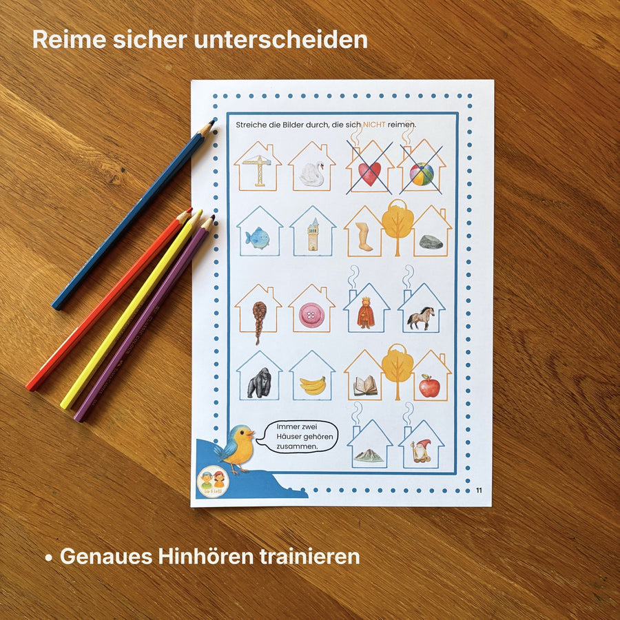 Heft 2: Reime • Stärkt das Sprachgefühl und das sichere Erkennen von Reimen.
