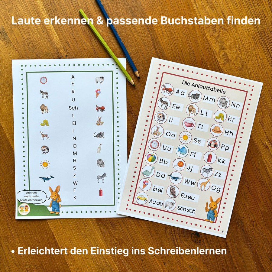 Heft 1: Anlaute • Unterstützt das sichere Hören und Unterscheiden von Lauten.