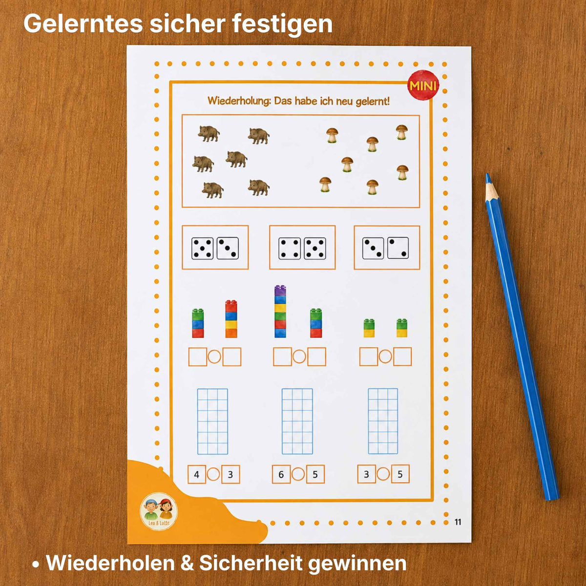 Karl Kniffls MINI 1 • Zahlen vergleichen