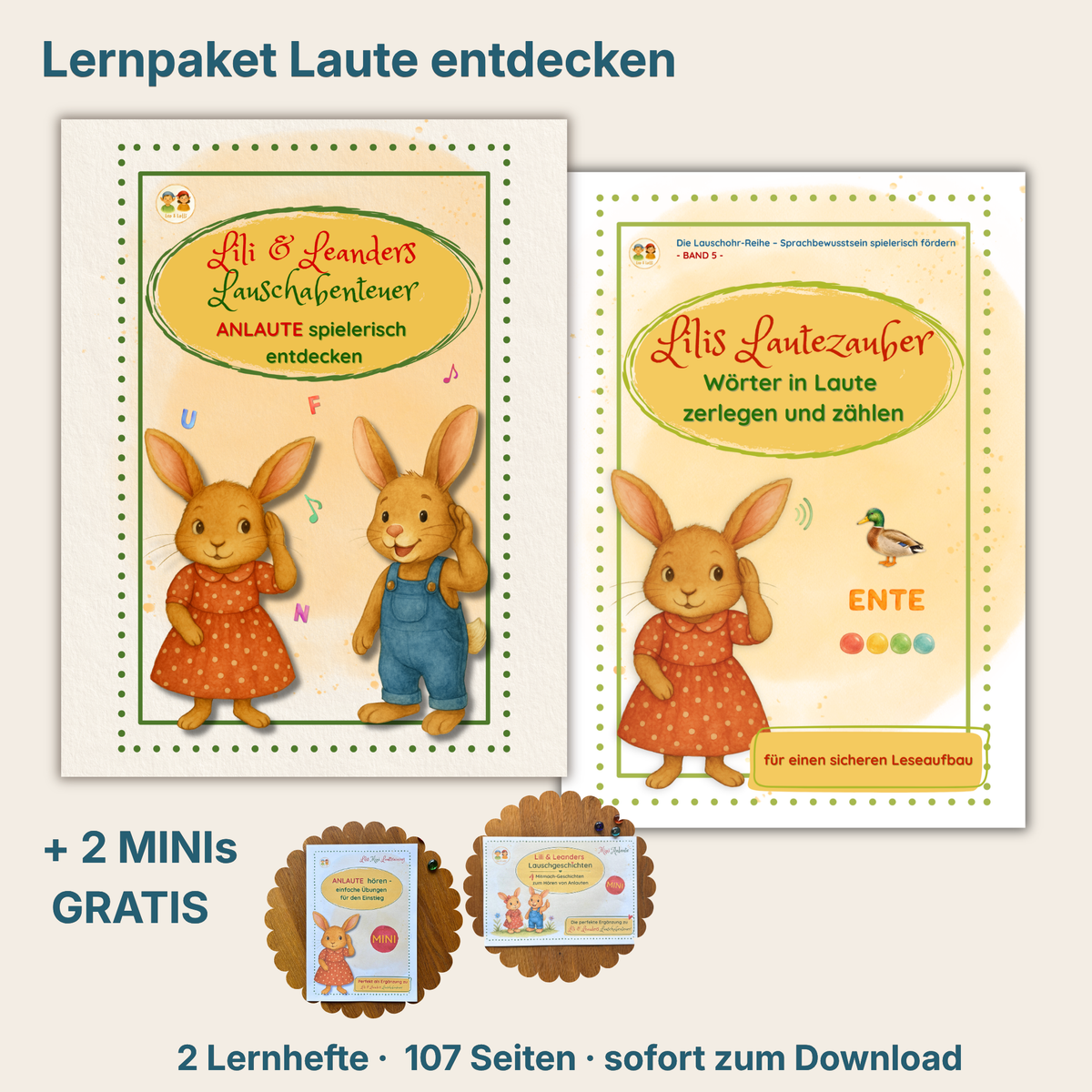 Lernpaket: Laute entdecken • Wörter hören, zerlegen und Laute erkennen