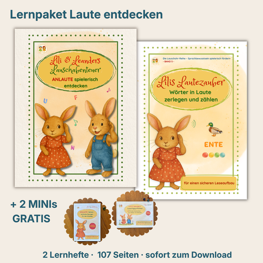 Lernpaket: Laute entdecken • Wörter hören, zerlegen und Laute erkennen