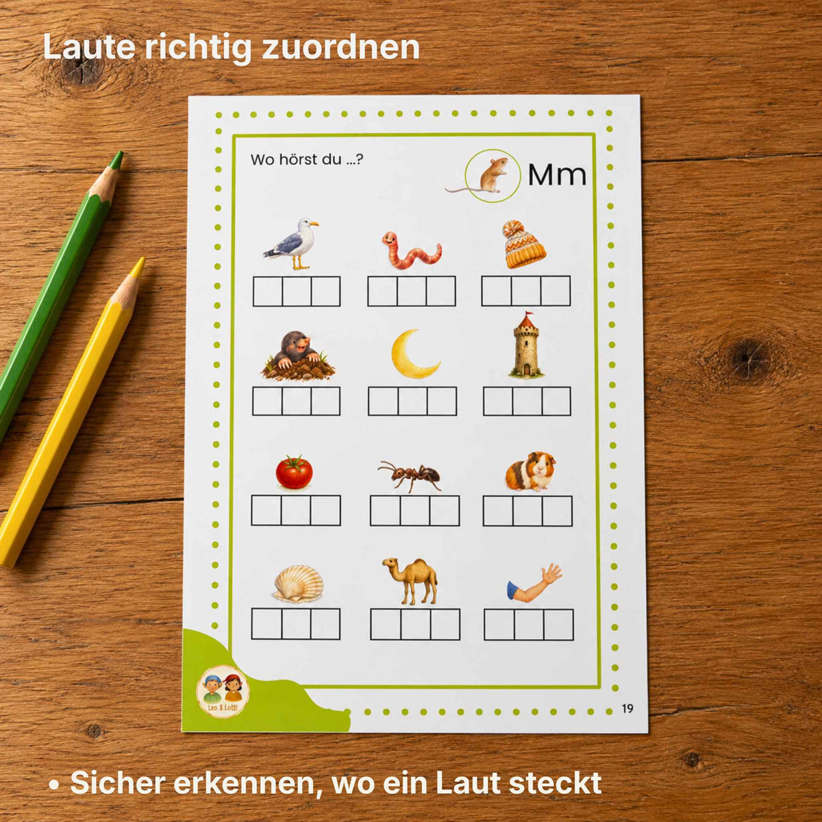 Lernpaket: Laute entdecken • Wörter hören, zerlegen und Laute erkennen
