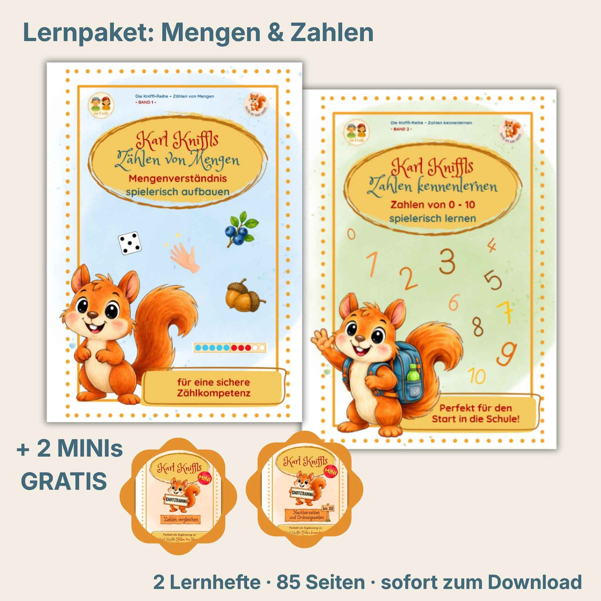 Lernpaket: Mengen & Zahlen • Für ein sicheres Mengen- und Zahlenverständnis