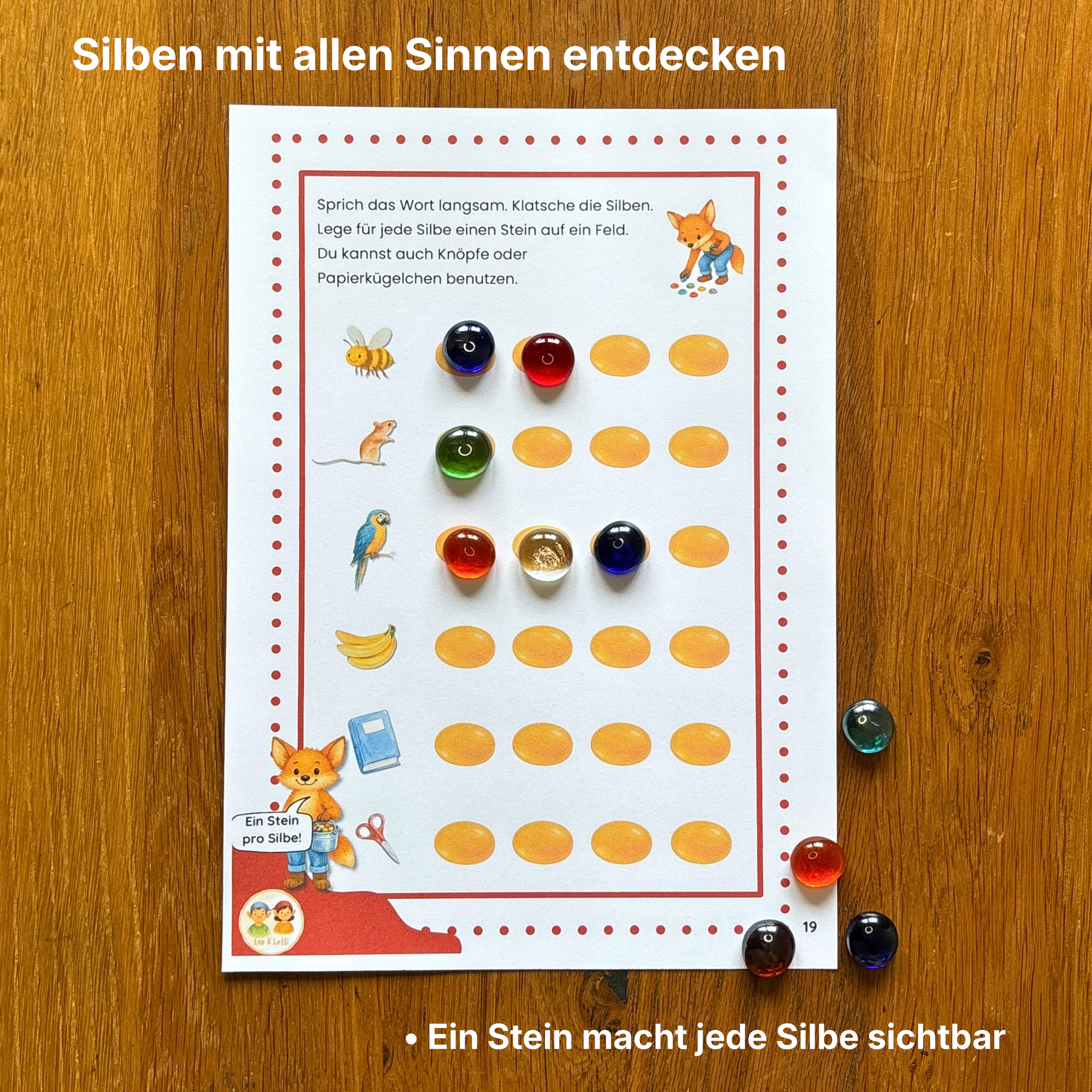 Heft 4: Wortlängen • Entwickelt das Gefühl für Wortlängen und Silben.