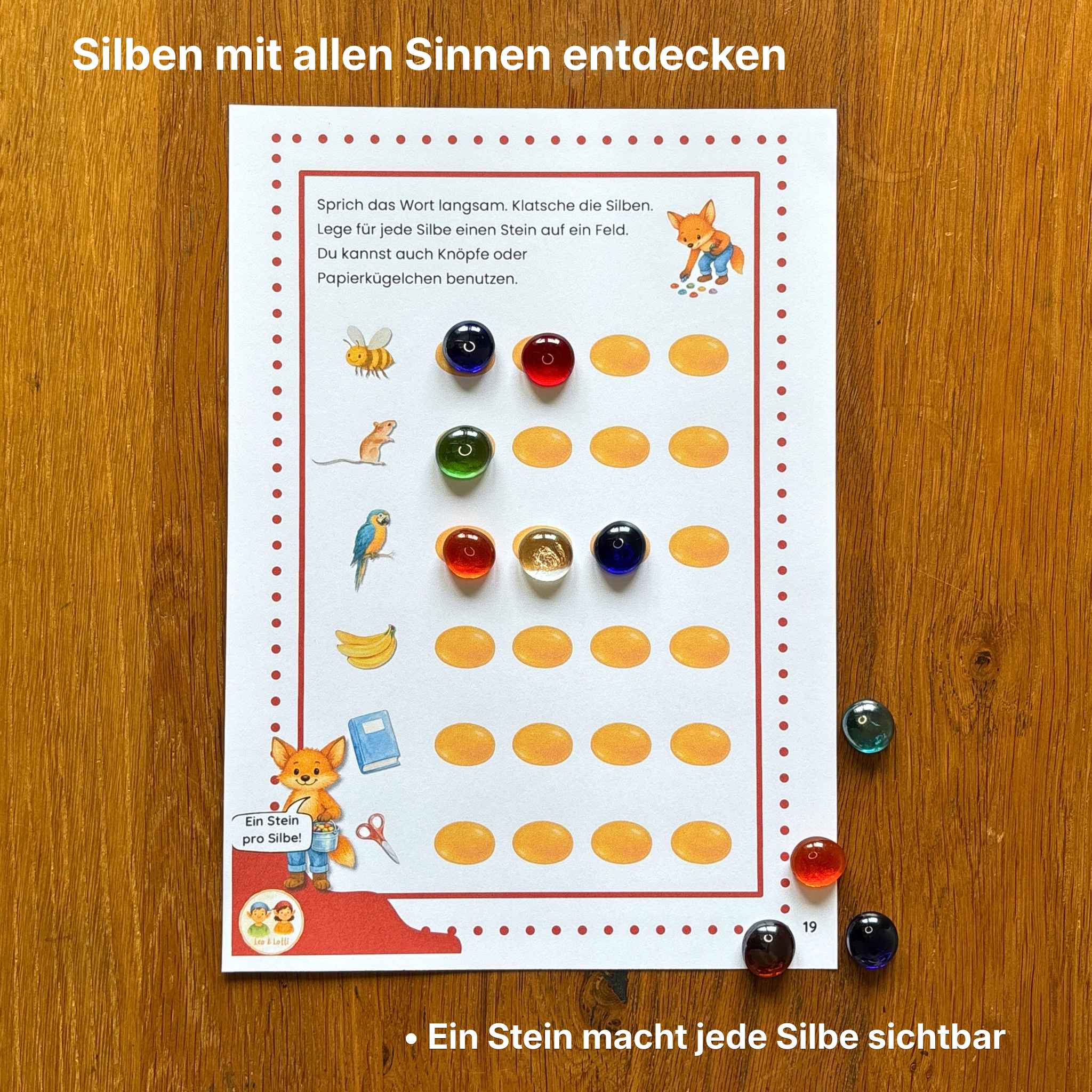 Heft 4: Wortlängen • Entwickelt das Gefühl für Wortlängen und Silben.