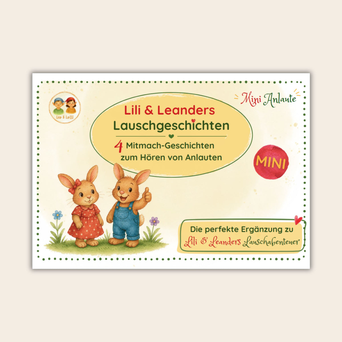 Lili & Leanders MINI Geschichtenbüchlein zu den Anlauten